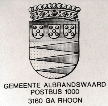 Wapen van Albrandswaard/Coat of arms (crest) of Albrandswaard