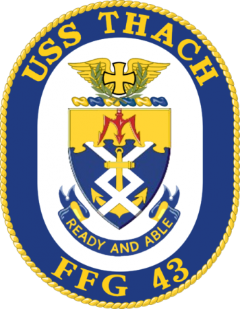 Coat of arms (crest) of the Frigate USS Thach (FFG-43)