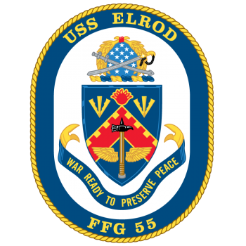 Coat of arms (crest) of the Frigate USS Elrod (FFG-55)