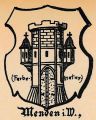 Wappen von Menden/ Arms of Menden