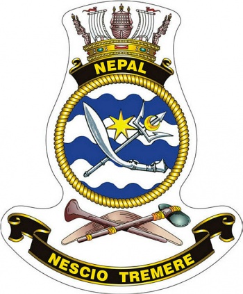Coat of arms (crest) of the HMAS Nepal, Royal Australian Navy
