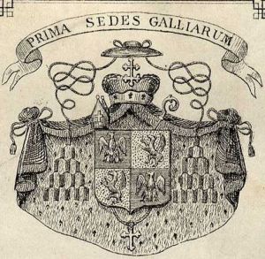 Arms (crest) of Louis-Jacques-Maurice de Bonald