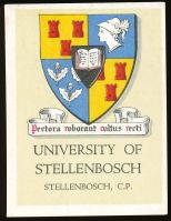 Wapen van Universiteit Stellenbosch/Arms (crest) of University of Stellenbosch