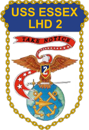 Coat of arms (crest) of the Landing Helicopter Dock USS Essex (LHD-2)